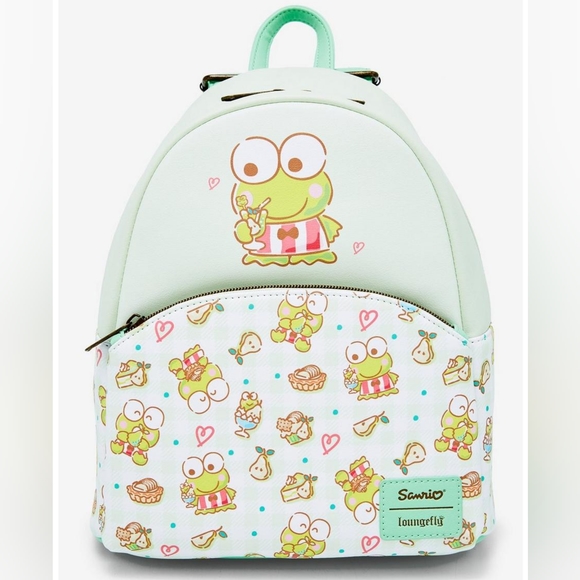 Loungefly x Sanrio Hello Kitty & Friends Keroppi Snacks Mini Backpack NWT - Picture 1 of 7